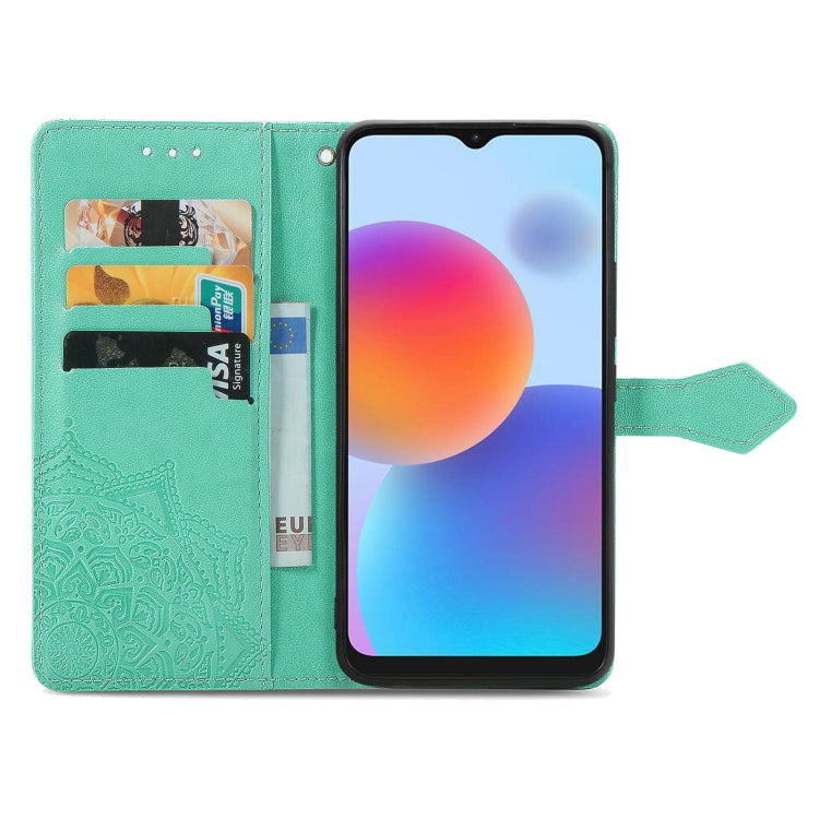 For ZTE Blade A52 Mandala Flower Embossed Leather Phone Case