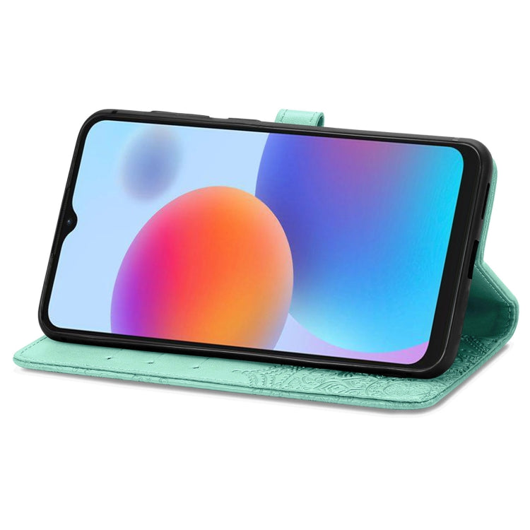 For ZTE Blade A52 Mandala Flower Embossed Leather Phone Case