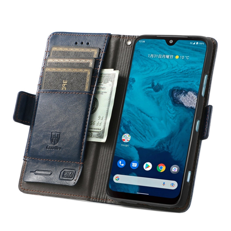 For Kyocera Android One S10 CaseNeo Splicing Dual Magnetic Buckle Leather Phone Case