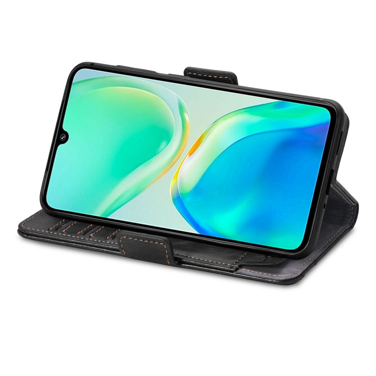 For vivo S15e CaseNeo Splicing Dual Magnetic Buckle Leather Phone Case