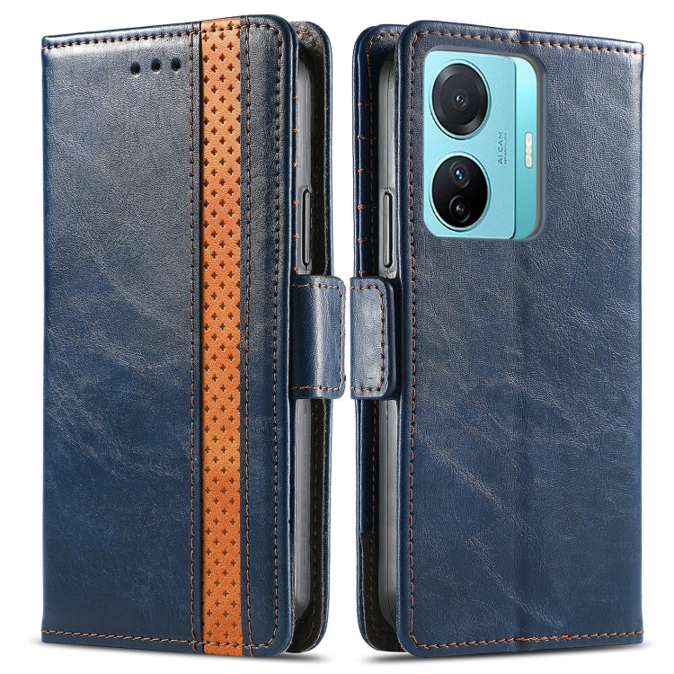 For vivo S15e CaseNeo Splicing Dual Magnetic Buckle Leather Phone Case