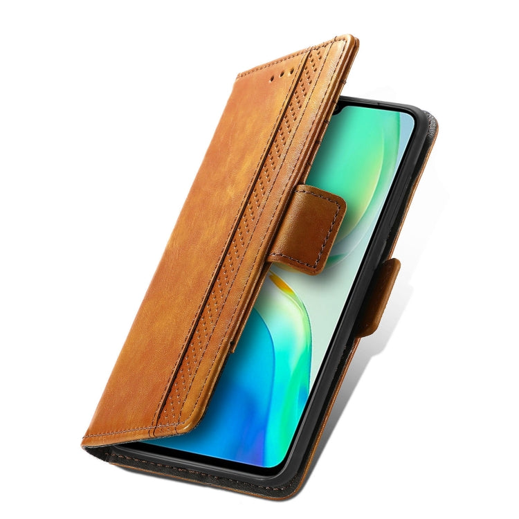 For vivo S15e CaseNeo Splicing Dual Magnetic Buckle Leather Phone Case