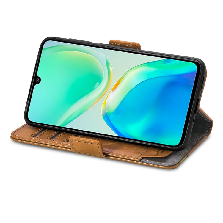 For vivo S15e CaseNeo Splicing Dual Magnetic Buckle Leather Phone Case