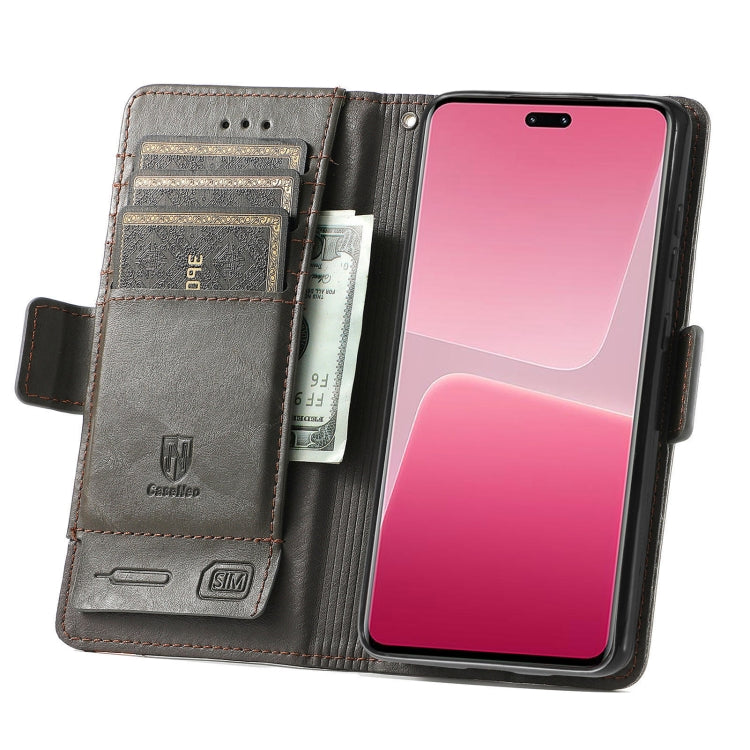 For Xiaomi 13 Lite CaseNeo Splicing Dual Magnetic Buckle Leather Phone Case