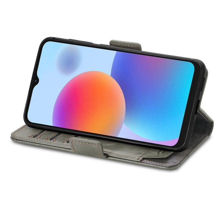 For ZTE Blade A52 CaseNeo Splicing Dual Magnetic Buckle Leather Phone Case