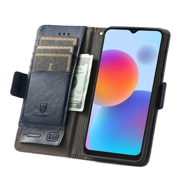 For ZTE Blade A52 CaseNeo Splicing Dual Magnetic Buckle Leather Phone Case