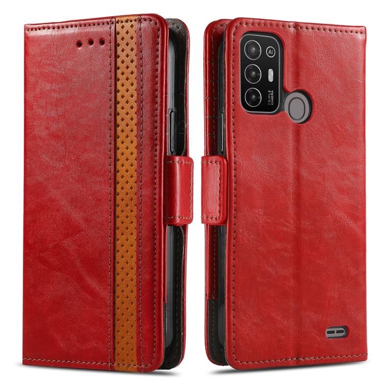 For ZTE Blade A52 CaseNeo Splicing Dual Magnetic Buckle Leather Phone Case