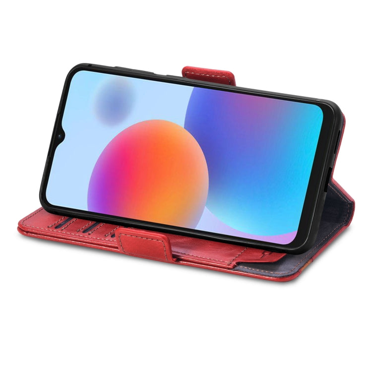 For ZTE Blade A52 CaseNeo Splicing Dual Magnetic Buckle Leather Phone Case