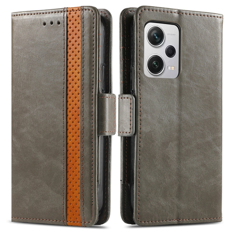 For Xiaomi Redmi Note 12 Pro+ Global CaseNeo Splicing Dual Magnetic Buckle Leather Phone Case