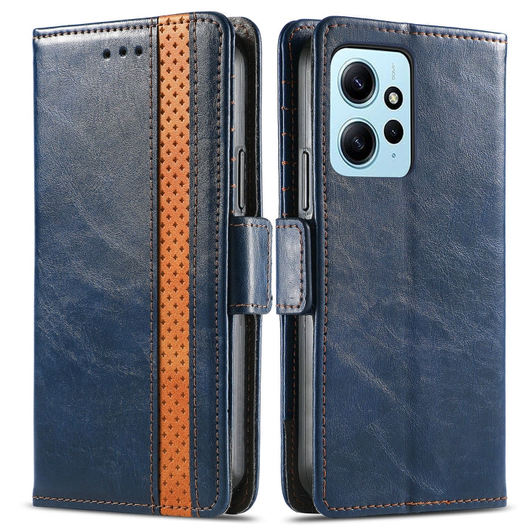 For Xiaomi Redmi Note 12 4G Global CaseNeo Splicing Dual Magnetic Buckle Leather Phone Case