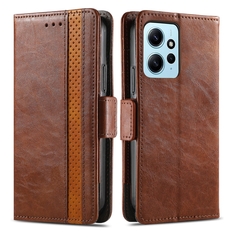 For Xiaomi Redmi Note 12 4G Global CaseNeo Splicing Dual Magnetic Buckle Leather Phone Case