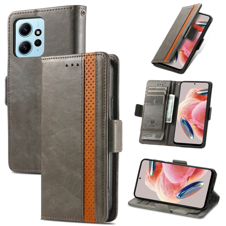For Xiaomi Redmi Note 12 4G Global CaseNeo Splicing Dual Magnetic Buckle Leather Phone Case