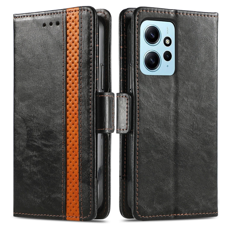 For Xiaomi Redmi Note 12 4G Global CaseNeo Splicing Dual Magnetic Buckle Leather Phone Case