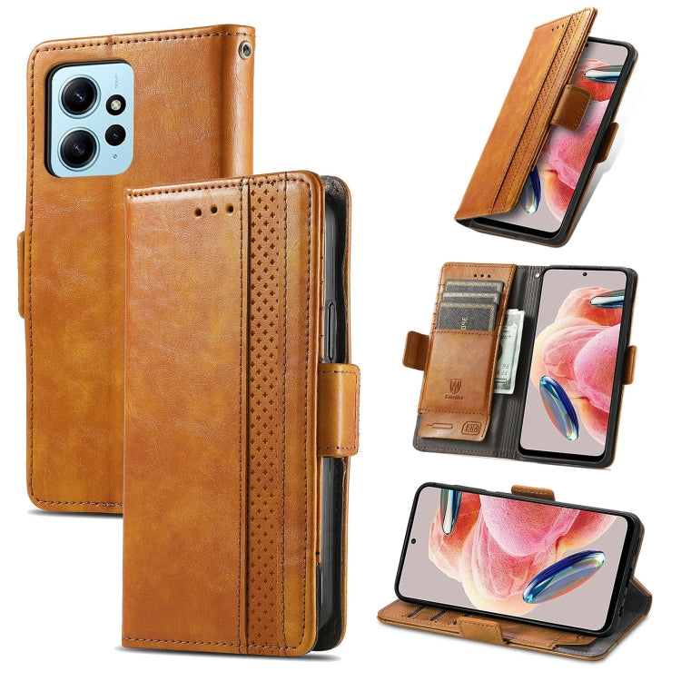 For Xiaomi Redmi Note 12 4G Global CaseNeo Splicing Dual Magnetic Buckle Leather Phone Case