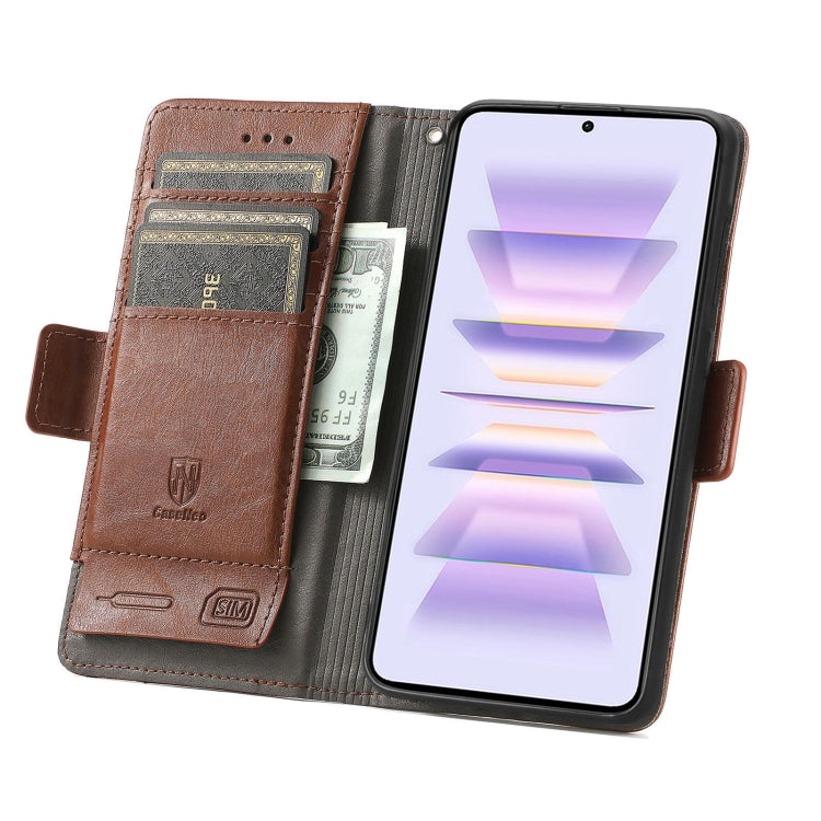 For Xiaomi Redmi K60 Pro CaseNeo Splicing Dual Magnetic Buckle Leather Phone Case