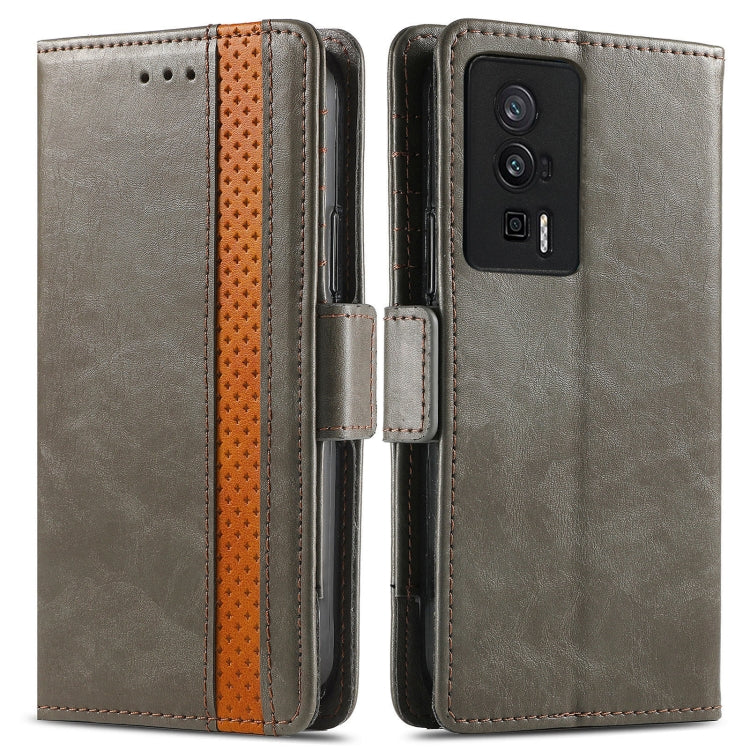 For Xiaomi Redmi K60 Pro CaseNeo Splicing Dual Magnetic Buckle Leather Phone Case