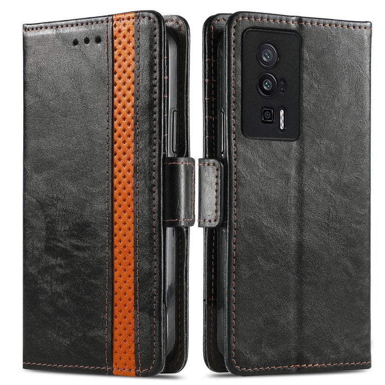 For Xiaomi Redmi K60 Pro CaseNeo Splicing Dual Magnetic Buckle Leather Phone Case