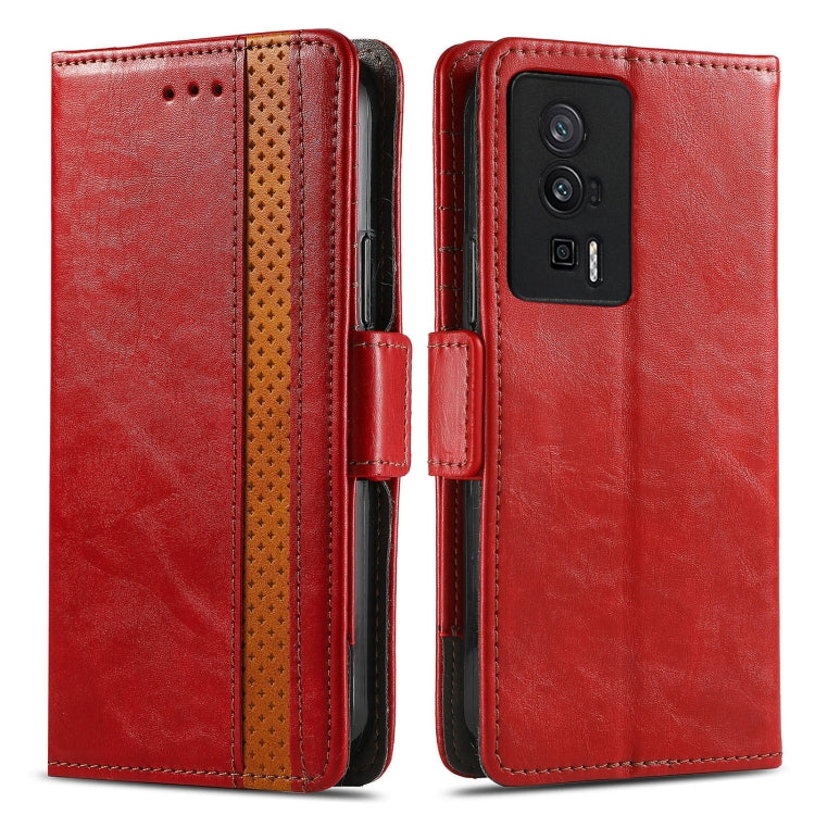 For Xiaomi Redmi K60 Pro CaseNeo Splicing Dual Magnetic Buckle Leather Phone Case