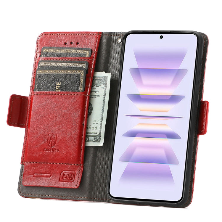 For Xiaomi Redmi K60 Pro CaseNeo Splicing Dual Magnetic Buckle Leather Phone Case