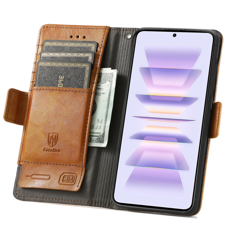 For Xiaomi Redmi K60 Pro CaseNeo Splicing Dual Magnetic Buckle Leather Phone Case