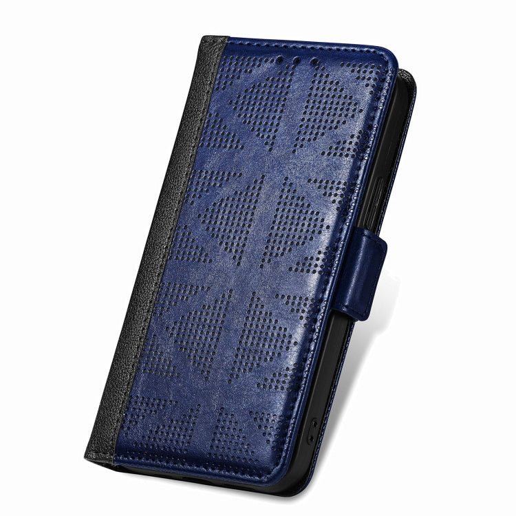 For ZTE Libero 5G III Grid Leather Flip Phone Case