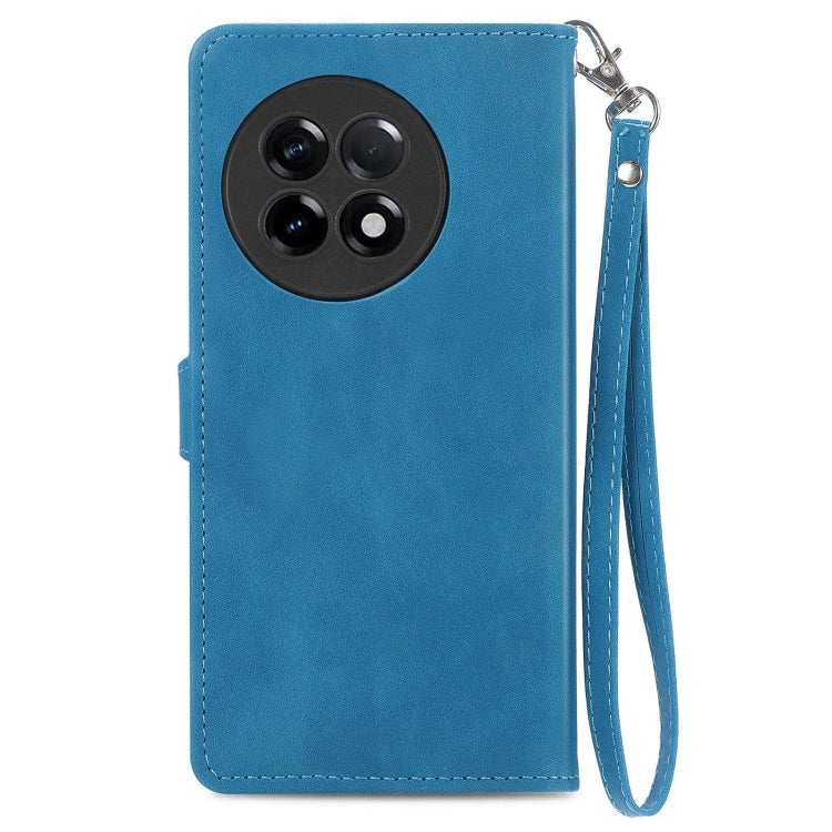 For OnePlus Ace 2 Embossed Flower Zipper Leather Phone Case