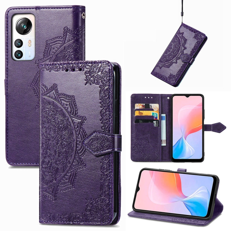 For Blackview A85 Mandala Flower Embossed Leather Phone Case