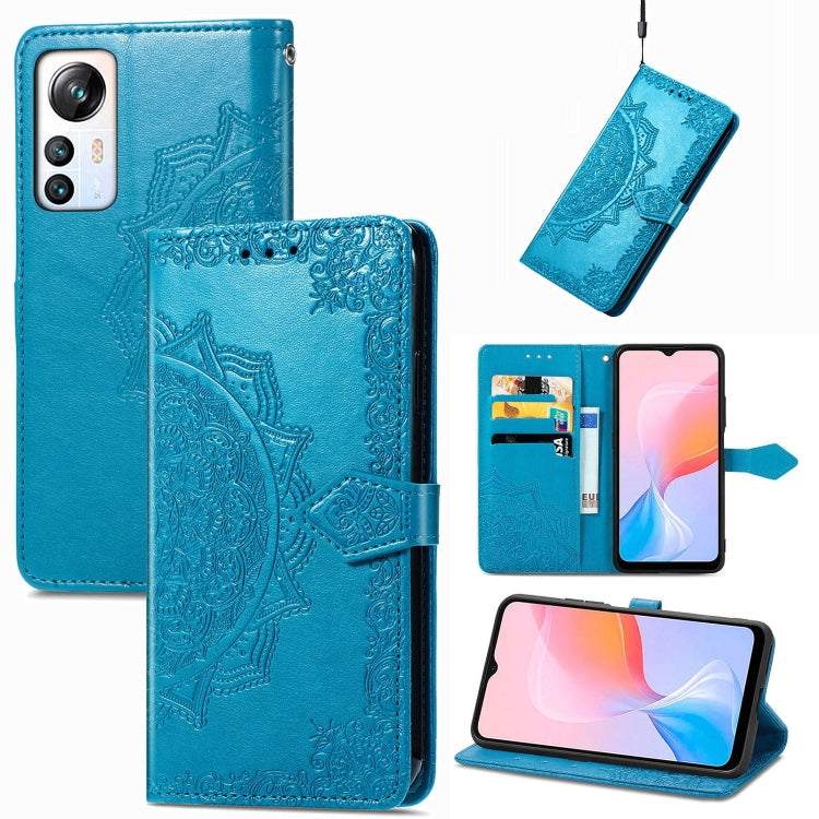 For Blackview A85 Mandala Flower Embossed Leather Phone Case