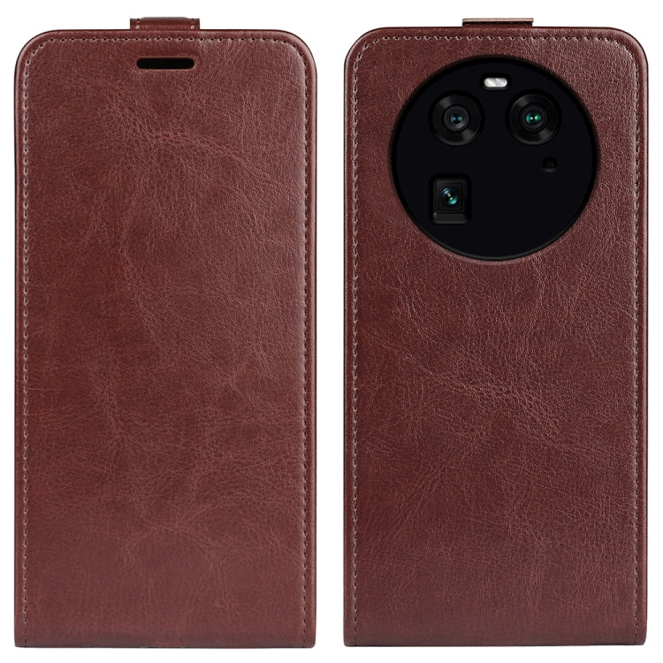 For OPPO Find X6 R64 Texture Vertical Flip Leather Phone Case
