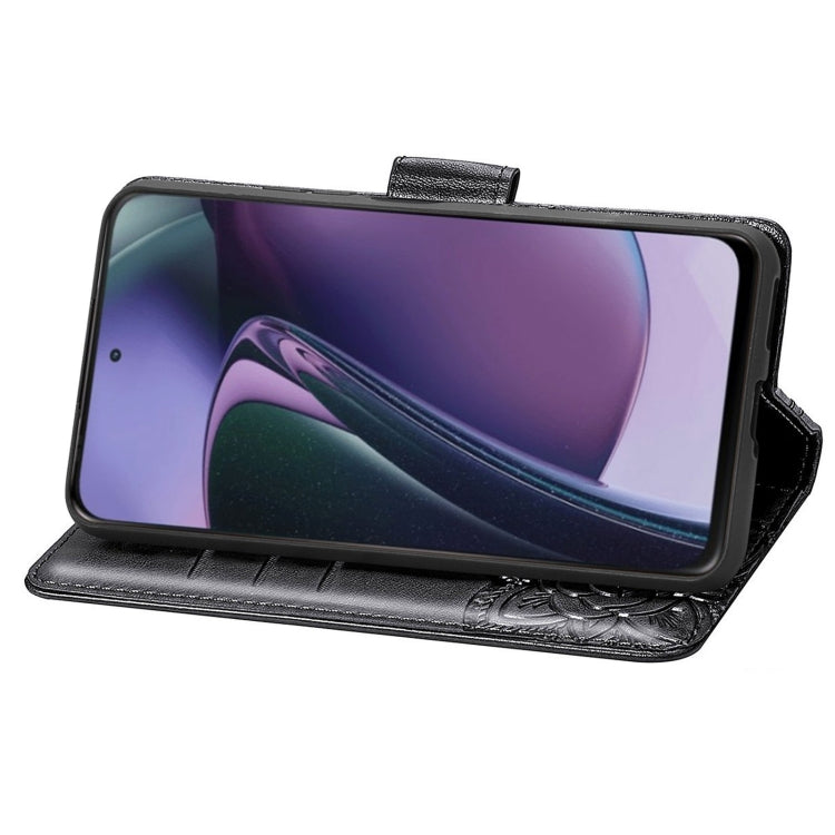 For Motorola Moto G Stylus 5G 2023 Butterfly Love Flower Embossed Leather Phone Case