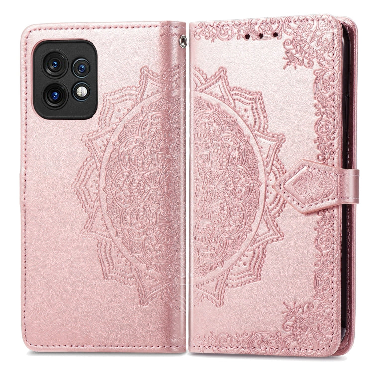 For Motorola Moto X40 Mandala Flower Embossed Leather Phone Case