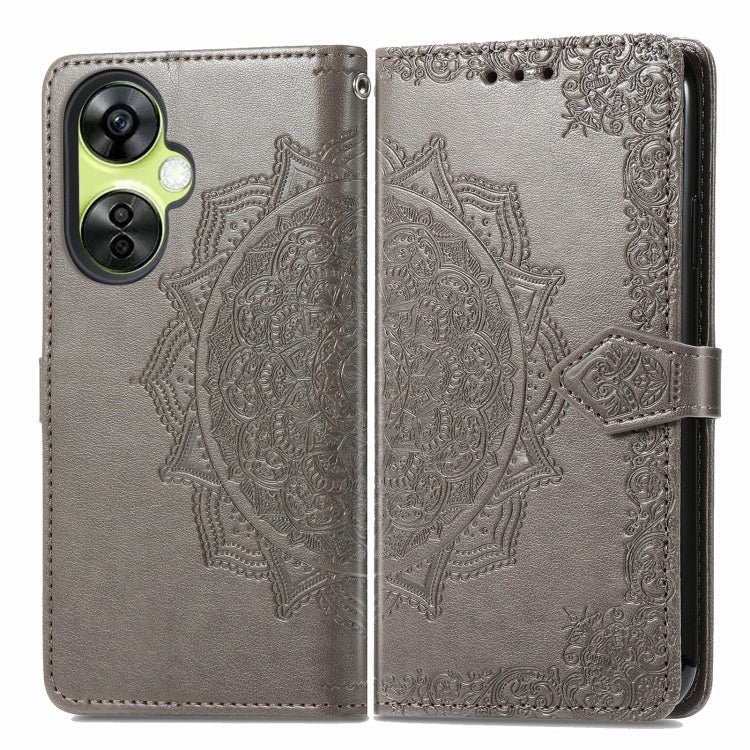 For OnePlus Nord CE 3 Lite Mandala Flower Embossed Leather Phone Case