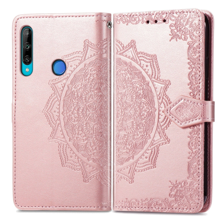For Honor 9C Mandala Flower Embossed Leather Phone Case