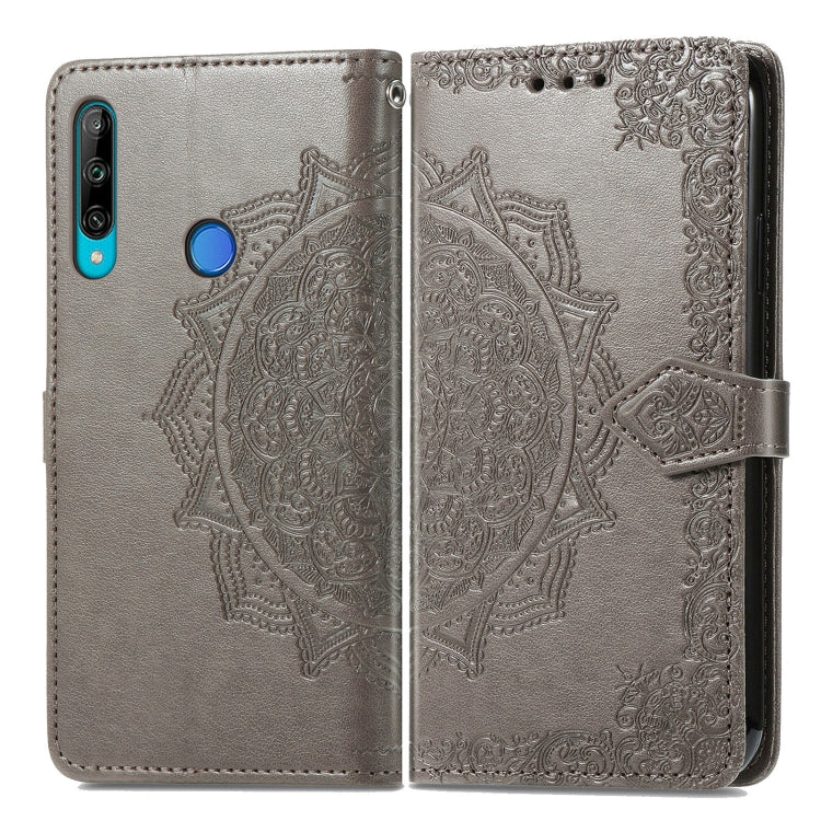 For Honor 9C Mandala Flower Embossed Leather Phone Case