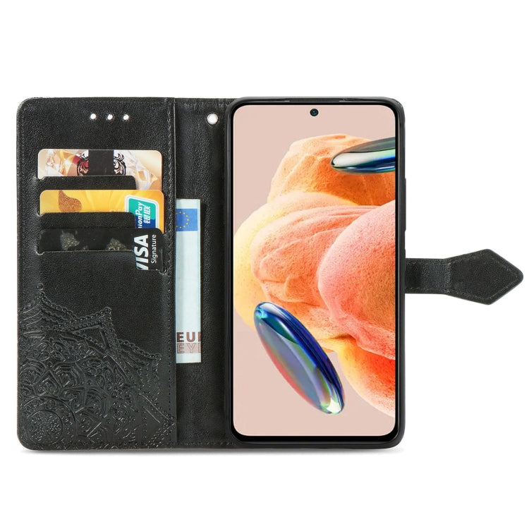 For Redmi Note 12 Pro 4G Mandala Flower Embossed Leather Phone Case