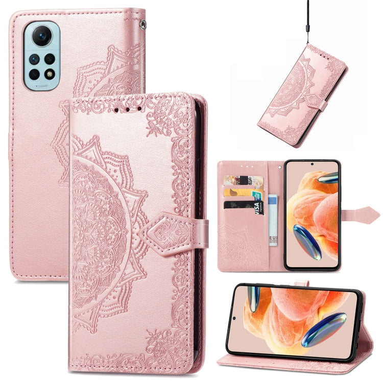 For Redmi Note 12 Pro 4G Mandala Flower Embossed Leather Phone Case