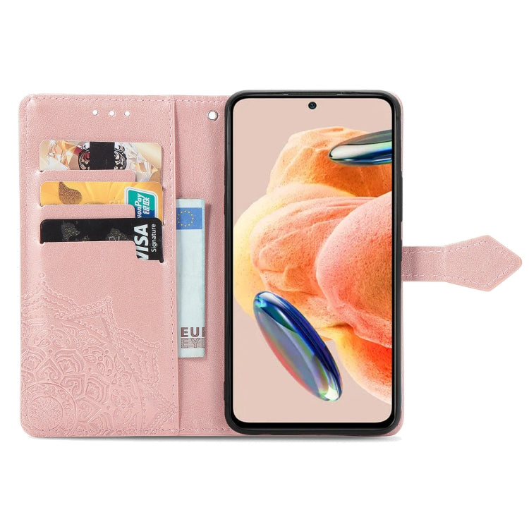 For Redmi Note 12 Pro 4G Mandala Flower Embossed Leather Phone Case