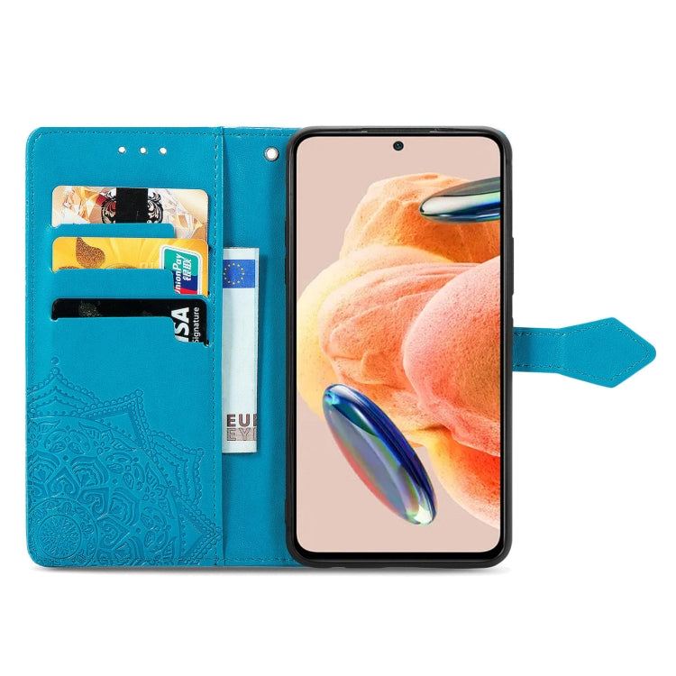 For Redmi Note 12 Pro 4G Mandala Flower Embossed Leather Phone Case