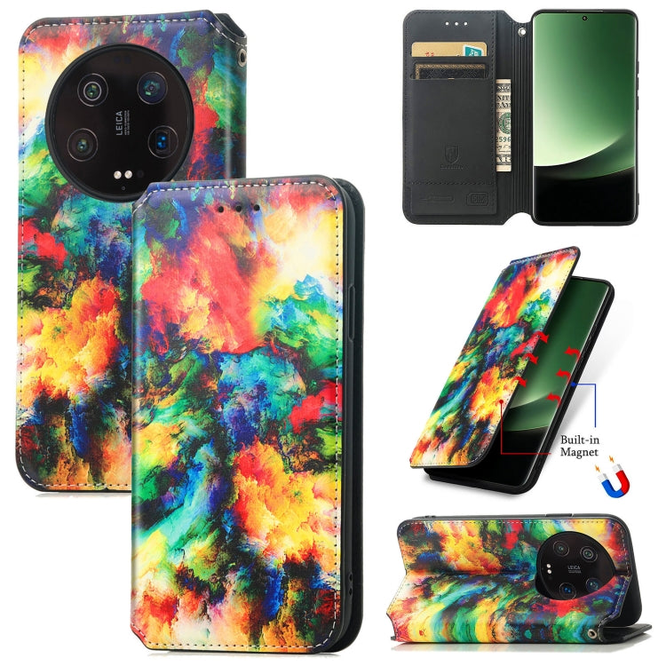 For Xiaomi 13 Ultra CaseNeo Colorful Magnetic Leather Phone Case