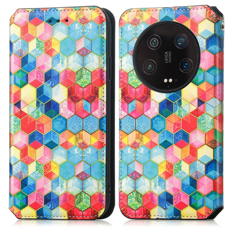 For Xiaomi 13 Ultra CaseNeo Colorful Magnetic Leather Phone Case