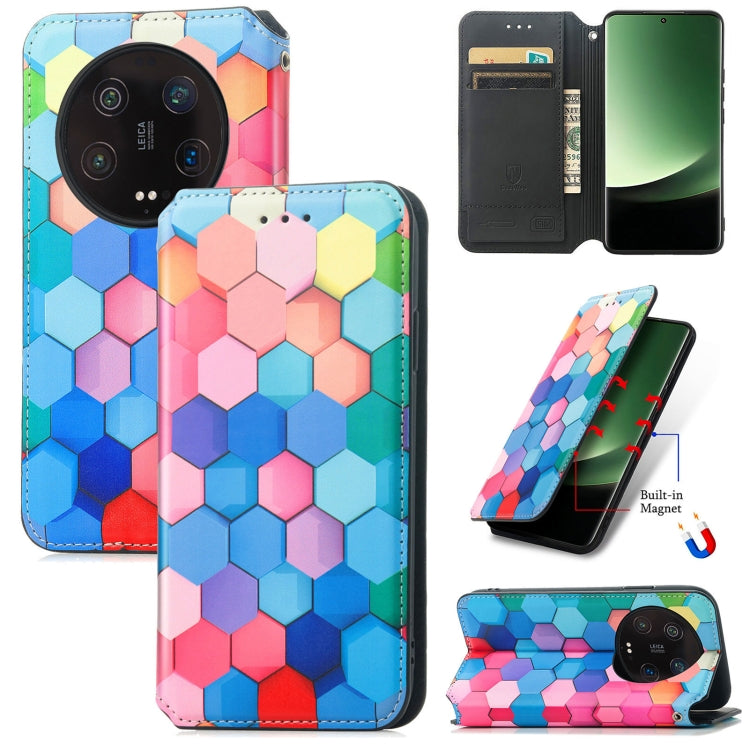 For Xiaomi 13 Ultra CaseNeo Colorful Magnetic Leather Phone Case