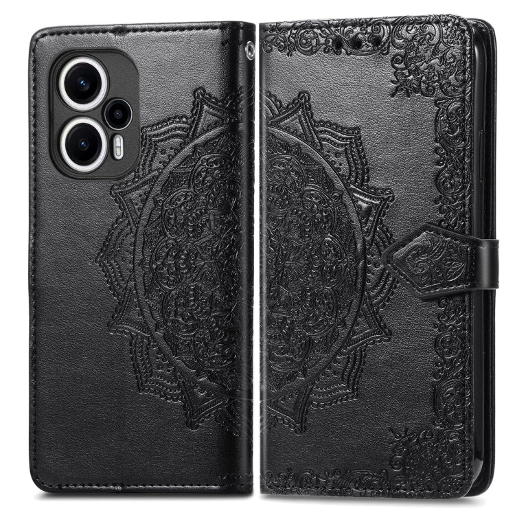 For Xiaomi Poco F5 Mandala Flower Embossed Leather Phone Case