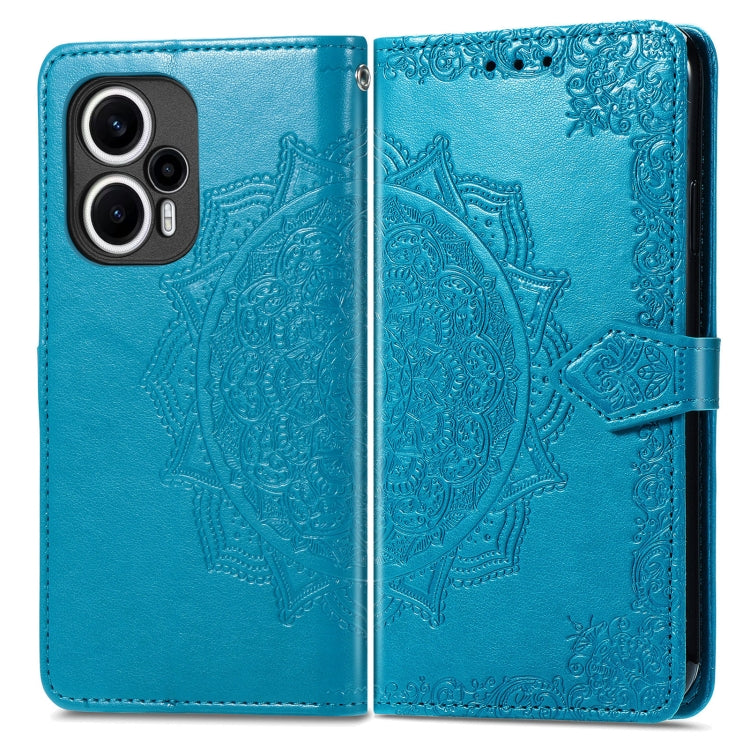For Xiaomi Poco F5 Mandala Flower Embossed Leather Phone Case