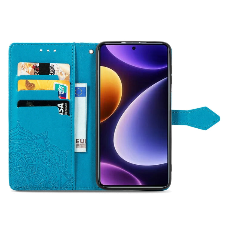 For Xiaomi Poco F5 Mandala Flower Embossed Leather Phone Case