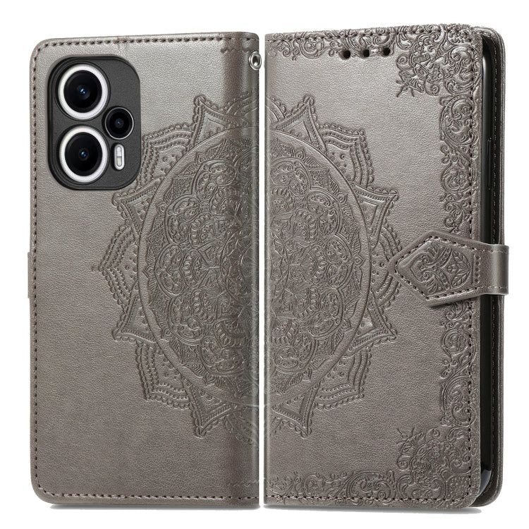 For Xiaomi Poco F5 Mandala Flower Embossed Leather Phone Case
