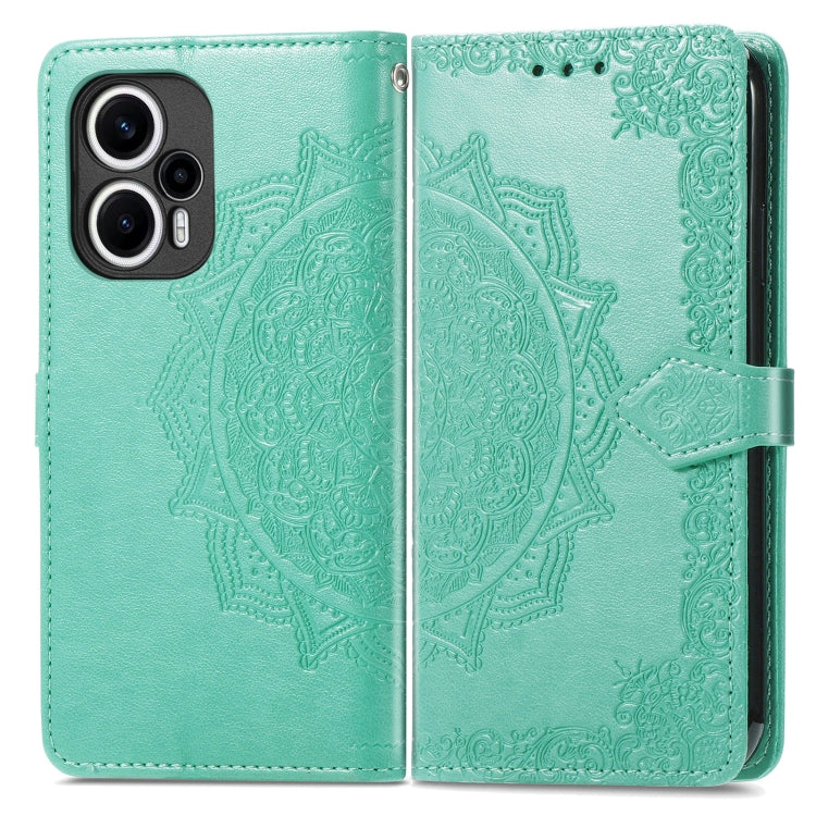 For Xiaomi Poco F5 Mandala Flower Embossed Leather Phone Case