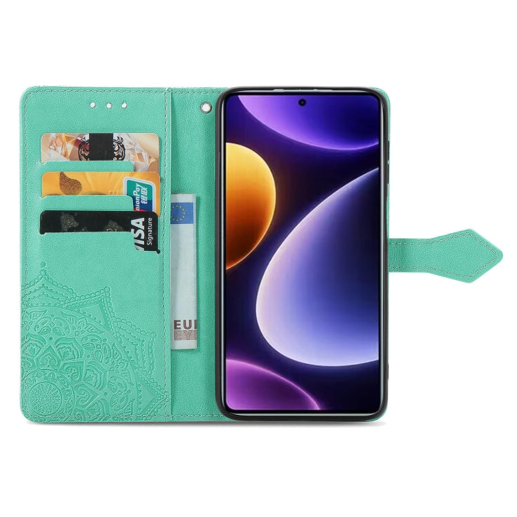 For Xiaomi Poco F5 Mandala Flower Embossed Leather Phone Case