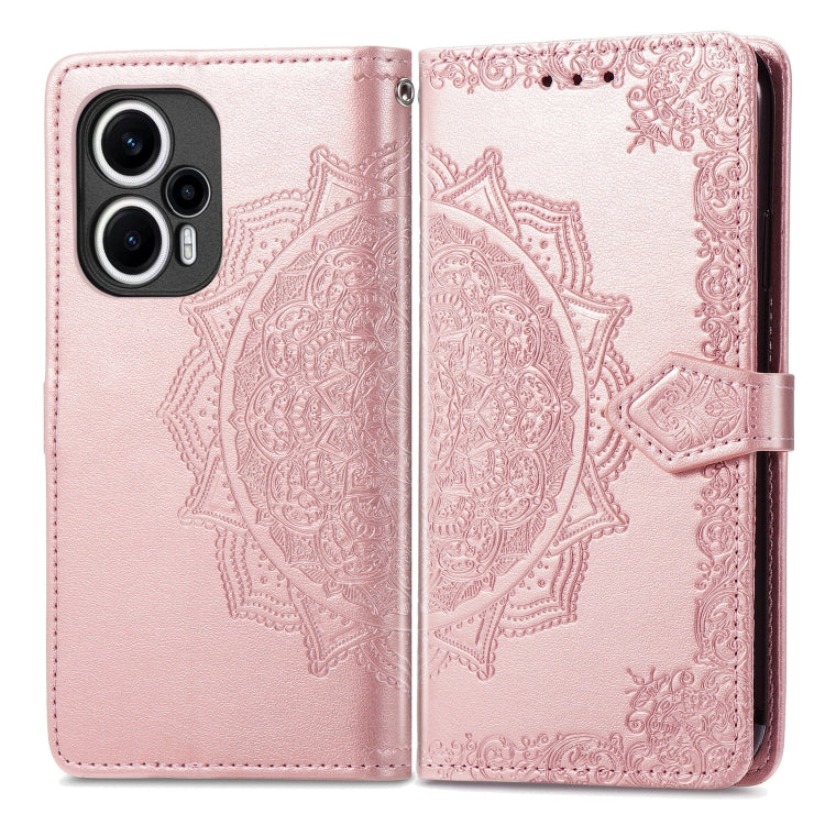 For Xiaomi Poco F5 Mandala Flower Embossed Leather Phone Case