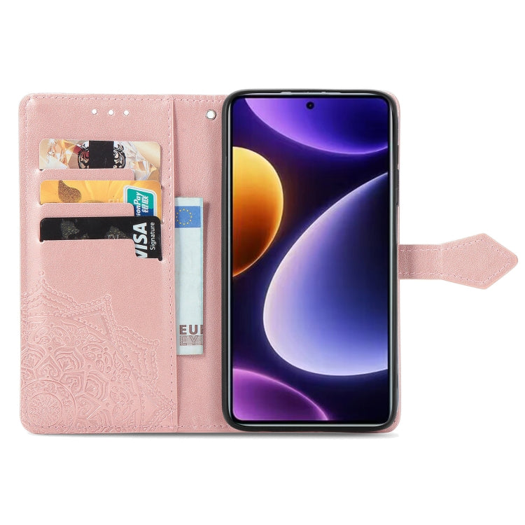 For Xiaomi Poco F5 Mandala Flower Embossed Leather Phone Case