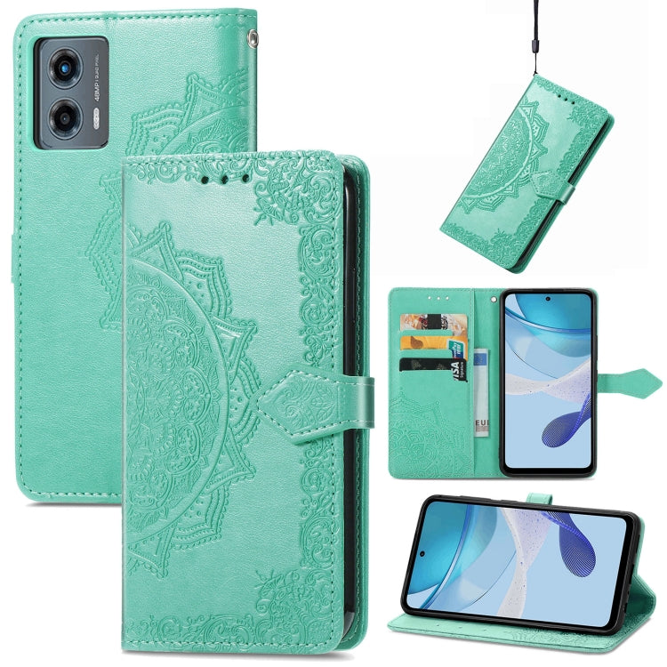For Motorola Moto G 5G 2023 Mandala Flower Embossed Leather Phone Case